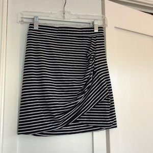 Striped mini skirt
